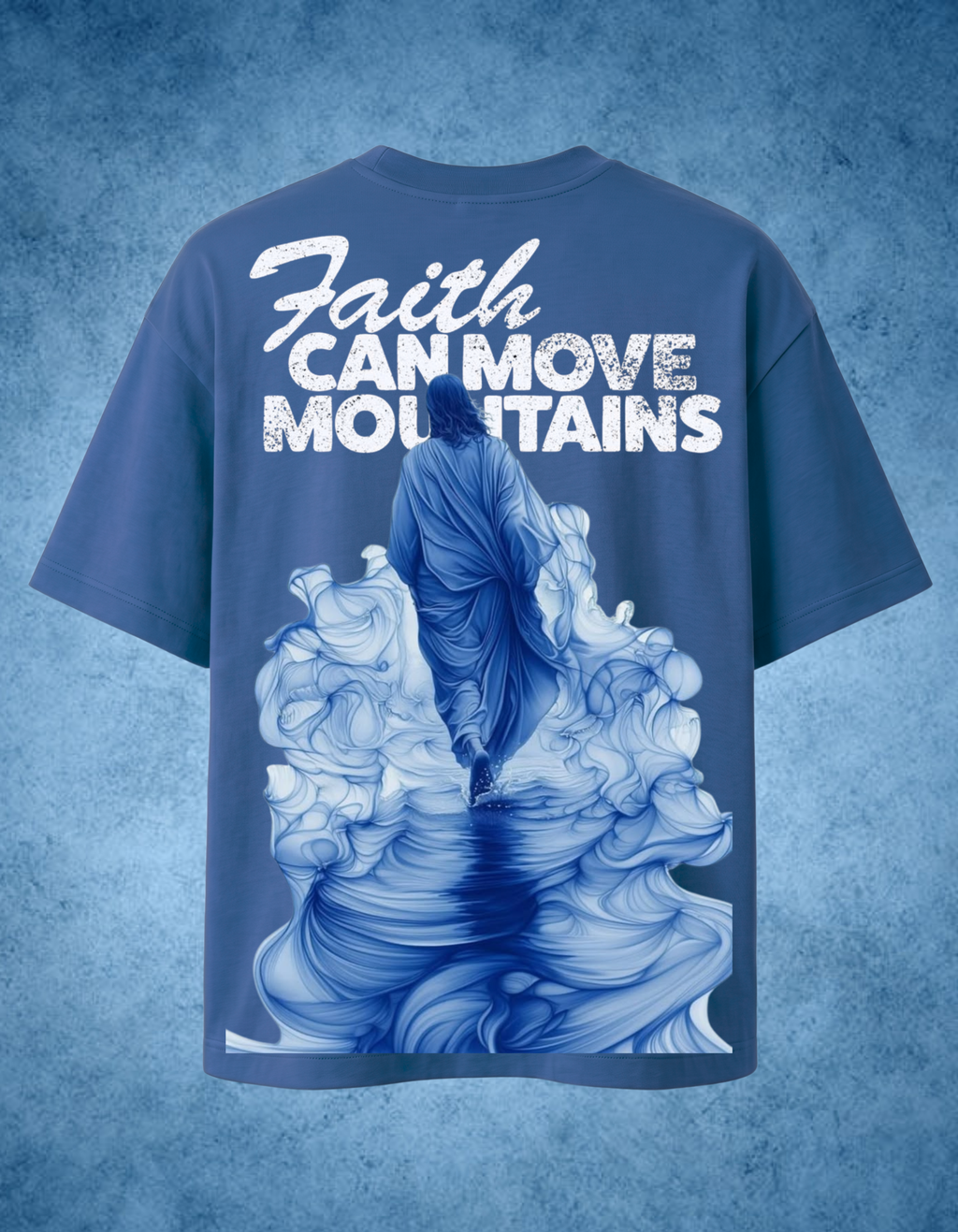 Faith Can Move Mountains | Oversized Heavyweight Boxy T Shirt