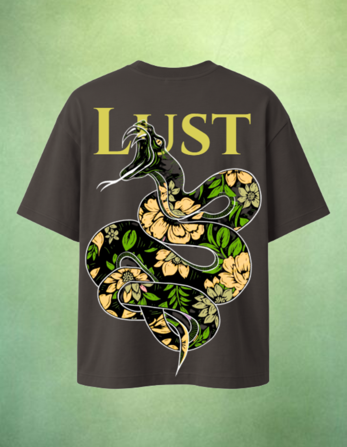 Snake Lust | Heavyweight Oversized Boxy T-Shirt