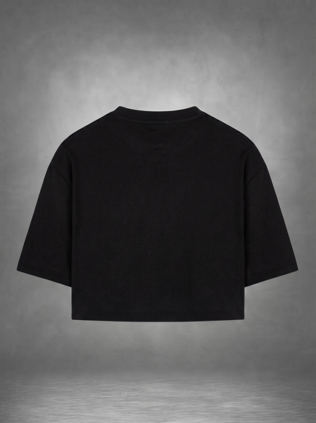 "Bloom" Oversized Cropped  |  Heavyweight Black