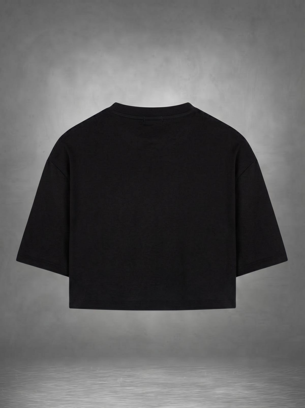 "Bloom" Oversized Cropped  |  Heavyweight Black