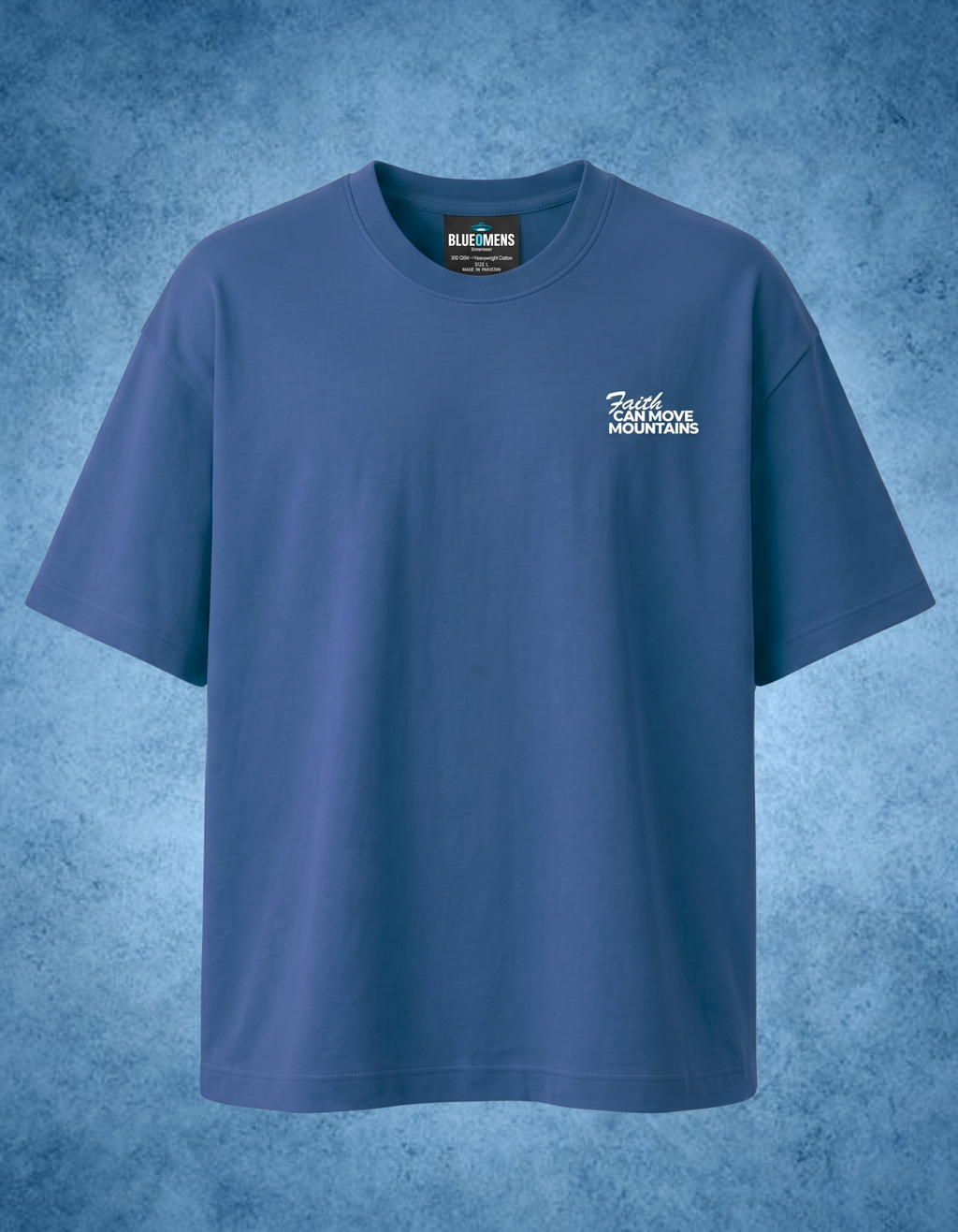 Faith Can Move Mountains | Oversized Heavyweight Boxy T Shirt